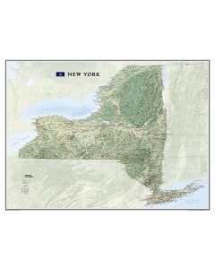 New York Map Laminated