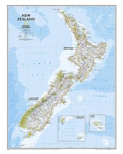 New Zealand Classic Map [Tubed]