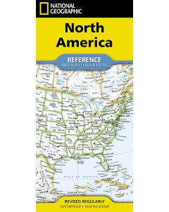 North America Reference Map Folded