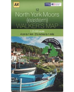 North York Moors Eastern AA Map 12 LAMINATED