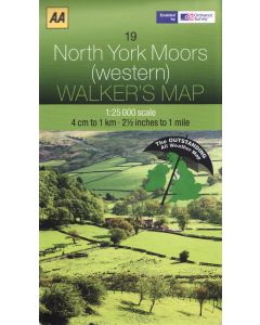 North York Moors Western AA Map 19 LAMINATED
