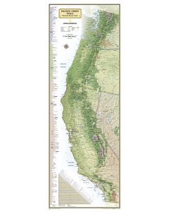 Pacific Crest Trail Map in gift box