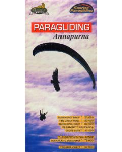 Paragliding Annapurna map, Pokhara Valley 1:50,000