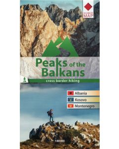 Peaks of the Balkans - map