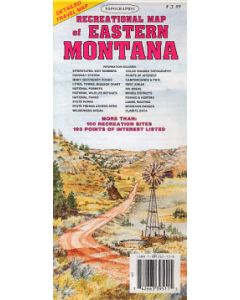 Recreational Map of East Montana 1:792,000