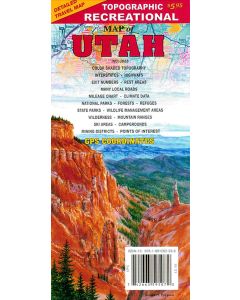 Recreational Map of Utah 1:792,000