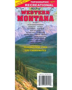 Recreational Map of Western Montana 1:792,000