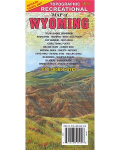 Recreational Map of Wyoming 1:792,000
