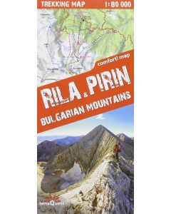 Rila &amp; Pirin Bulgarian Mountains - Terraquest Map