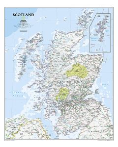 Scotland Classic Map Laminated