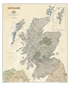 Scotland Executive Map Tubed