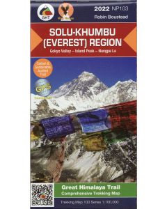 SoluKhumbu Everest region 1100000 trekking map NP103