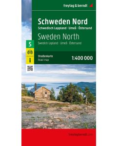 Sweden North  Ostersund Road map 1400000