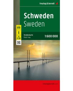 Sweden Road Map 1:600,000