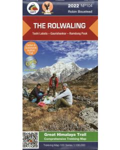 The Rolwaling 1100000 GHT trekking map NP104