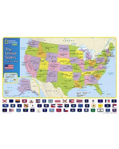 The United States for Kids Map Laminated