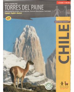 Torres del Paine trekking map 1:100,000 &amp; 1:50,000