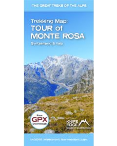 Tour of Monte Rosa Trekking Map