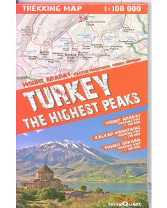 Turkey: The Highest Peaks Trekking Map