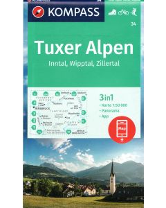 Tuxer Alpen, Inntal, Wipptal, Zillertal K34