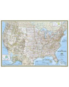 United States Classic Map Enlarged and Tubed