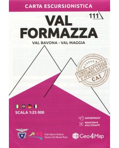 Val Formazza north east Hiking Map 11 1:25,000