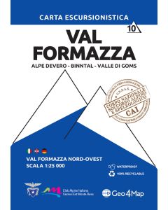 Val Formazza north west Hiking Map 10 1:25,000