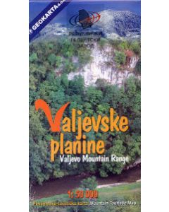 Valjevska Planine Massif - tourist map 1:50,000