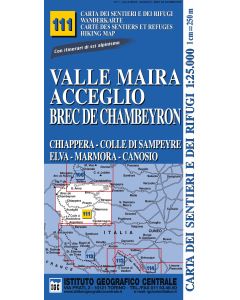 Valle Maira - Acceglio - Brec de Chambeyron (111) 1:25 000