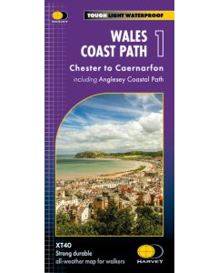 Wales Coast Path 1: Chester to Caernarfon 1:40 000