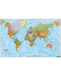 wallmap The World XXL German 120000000 Rolled