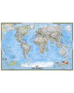 World Classic Map [Poster Size and Laminated]