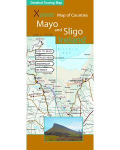 Xploreit Map of Counties Mayo and Sligo, Ireland