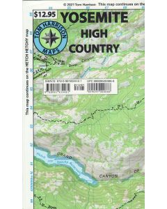 Yosemite High Country Trail Map 1:63,360